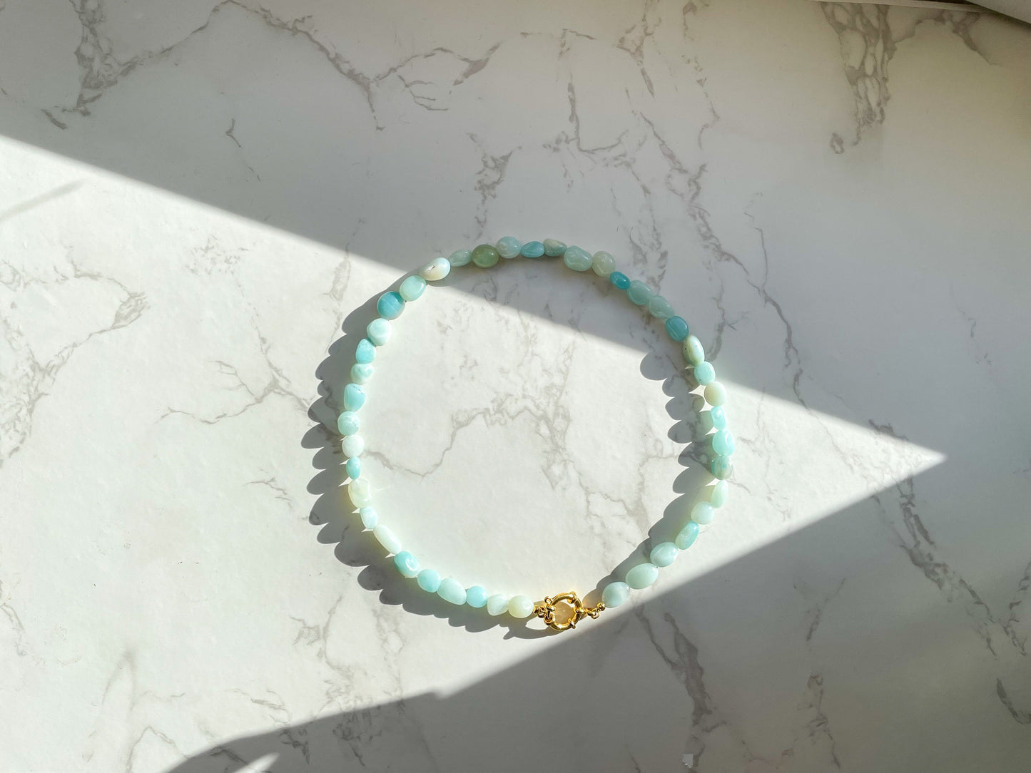 Edelsteinkette aus Amazonit
