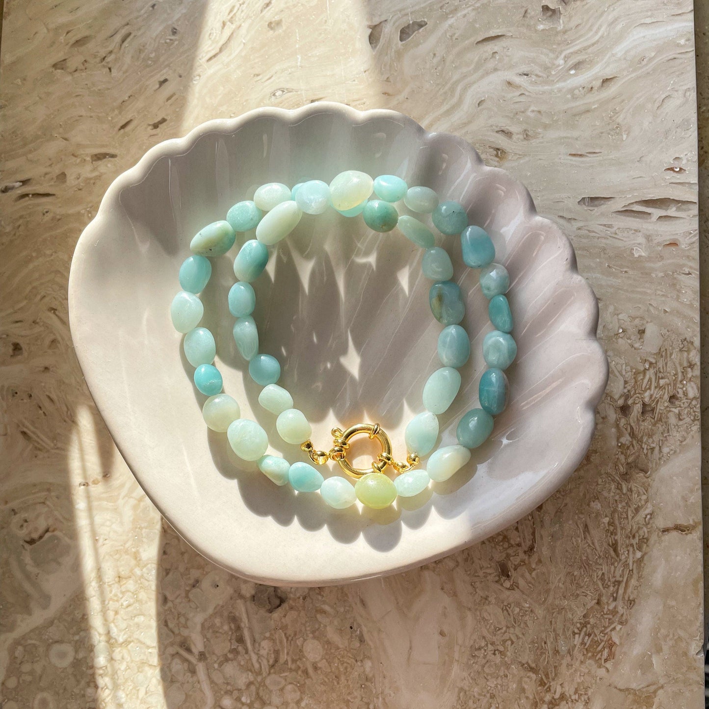 Edelsteinkette aus Amazonit