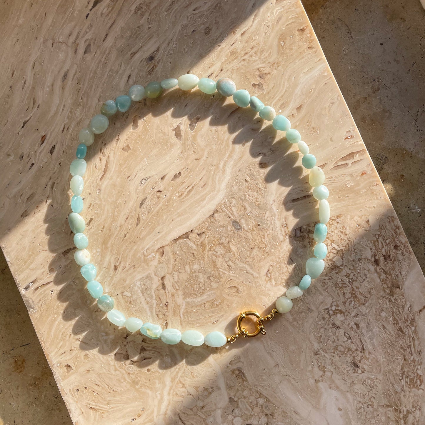 Edelsteinkette aus Amazonit