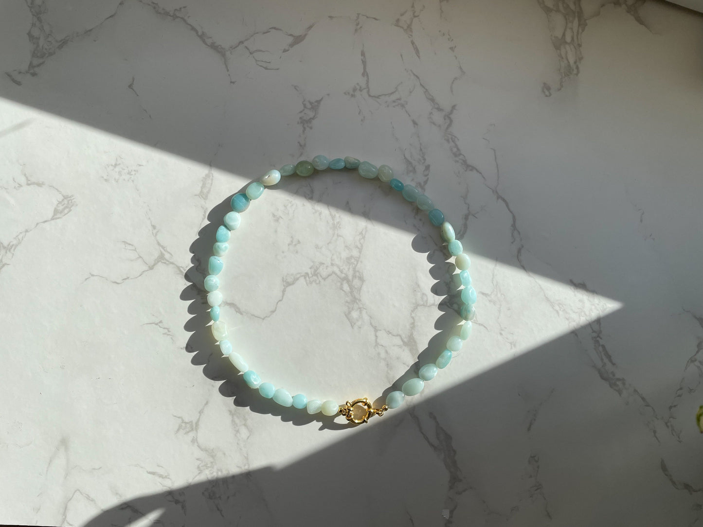 Edelsteinkette aus Amazonit