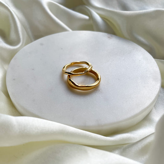 14kt gold irregular ring